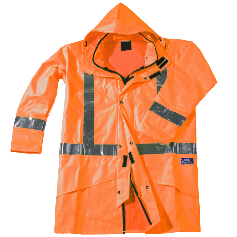 Seal Flex Hi Vis Orange Rain Jacket image 0