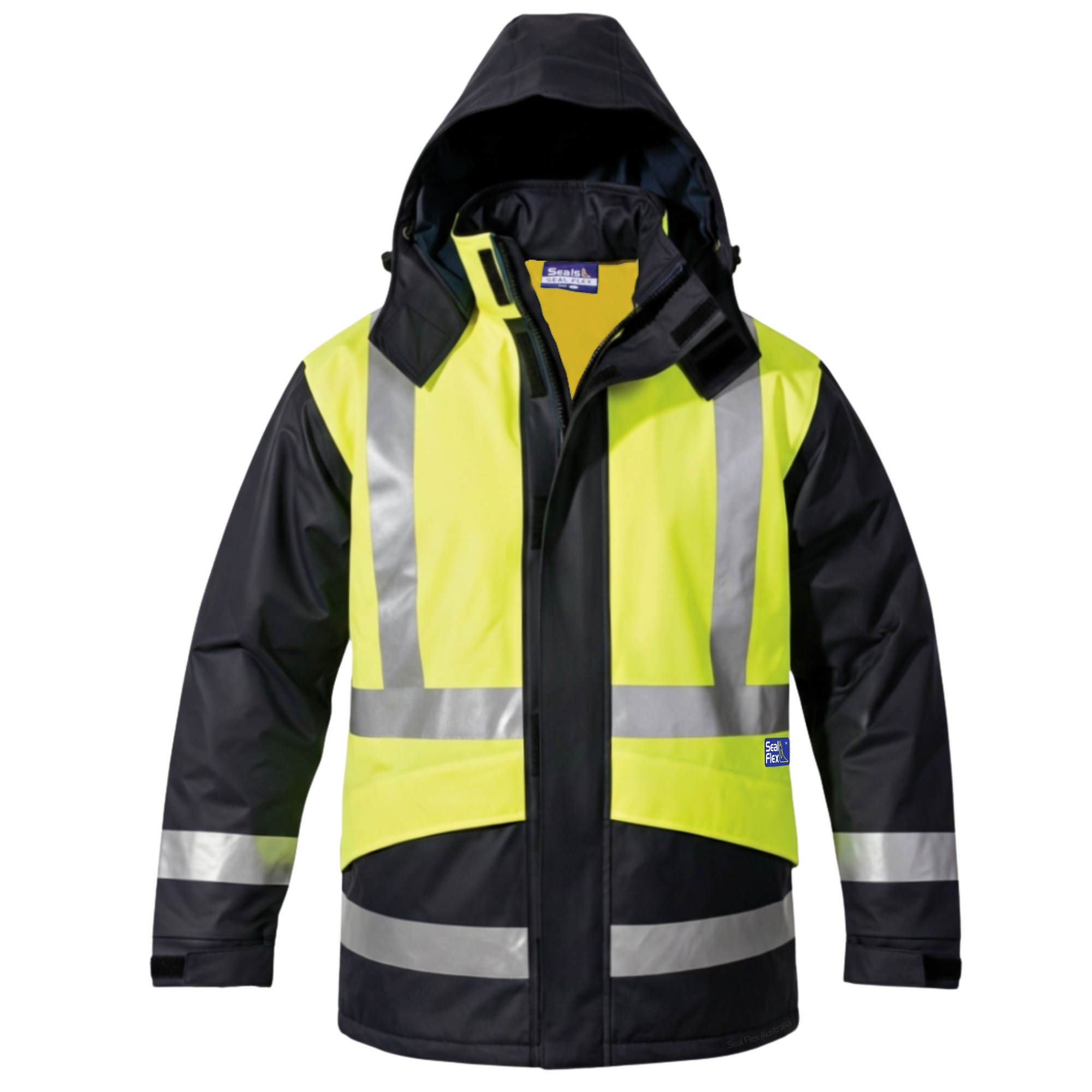 Seal Flex Hi Vis Yellow Blue Rain Jacket image 0