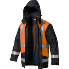 Seal Flex Hi Vis Orange Blue Rain Jacket