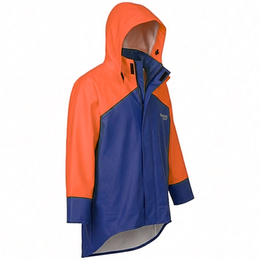 Mariner Heavy Duty Wet Weather Jacket Orange & Blue