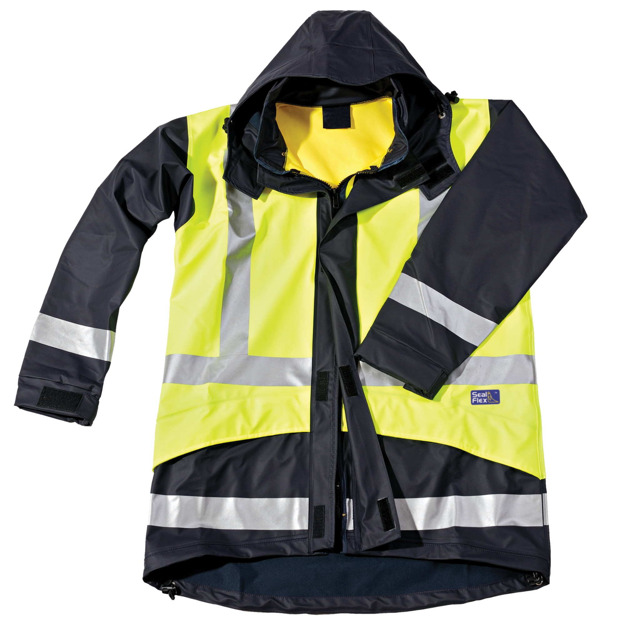 Seal Flex Hi Vis Yellow Blue Rain Jacket image 1