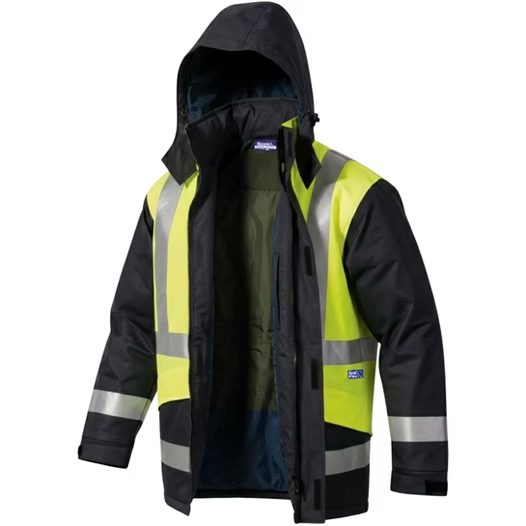 Seal Flex Hi Vis Yellow Blue Rain Jacket