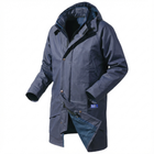 seal flex blue rain jacket and fold away hood